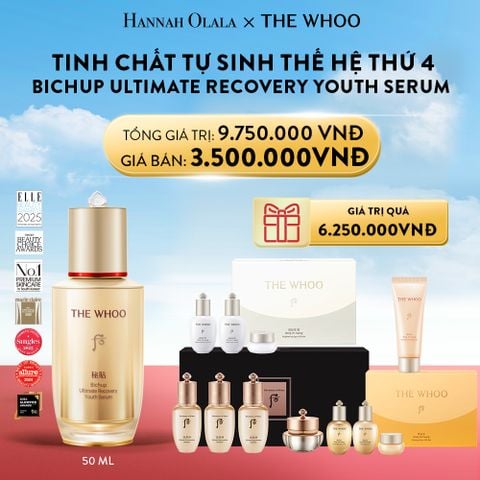  A1_DEAL 01: TINH CHẤT TỰ SINH CHỐNG LÃO HÓA THẾ HỆ THỨ 4 THE WHOO BICHUP ULTIMATE RECOVERY YOUTH SERUM 50ML 