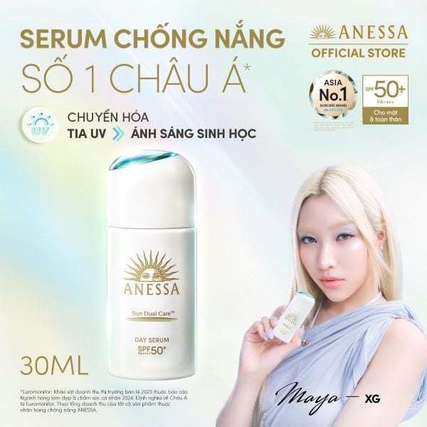  C120: SERUM CHỐNG NẮNG DƯỠNG DA NÂNG TÔNG NGĂN NGỪA LÃO HÓA ANESSA DAY SERUM SPF50+ PA++++ 30ML 