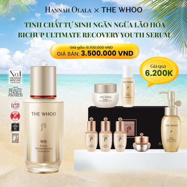  E645_DEAL 1: TINH CHẤT TỰ SINH NGĂN NGỪA LÃO HÓA THẾ HỆ THỨ 4 THE WHOO BICHUP ULTIMATE RECOVERY YOUTH SERUM 50ML 