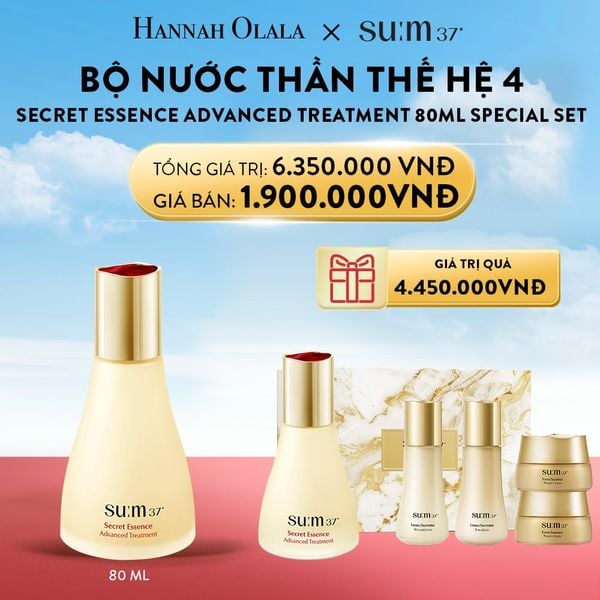  A34_DEAL 27: BỘ NƯỚC THẦN THẾ HỆ 4 SU:M37º SECRET ESSENCE ADVANCED TREATMENT 80ML SPECIAL SET (80ML + 30ML) 