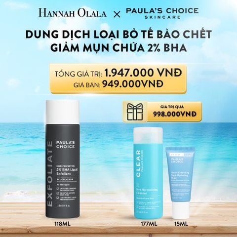  A465_DEAL 4: [BEST SELLER] DUNG DỊCH TẨY TẾ BÀO CHẾT PAULA'S CHOICE SKIN PERFECTING 2% BHA LIQUID EXFOLIANT 118 ML 