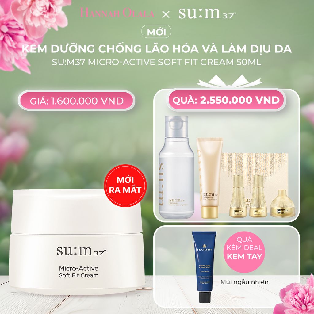  A1323_DEAL 13: KEM DƯỠNG CHỐNG LÃO HÓA VÀ LÀM DỊU DA SU:M 37º MICRO-ACTIVE SOFT FIT CREAM 50ML 