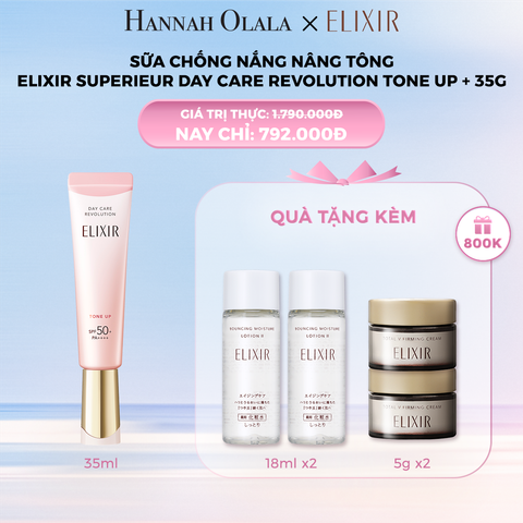  DEAL 5: SỮA CHỐNG NẮNG NÂNG TÔNG ELIXIR SUPERIEUR DAY CARE REVOLUTION TONE UP + 35G 