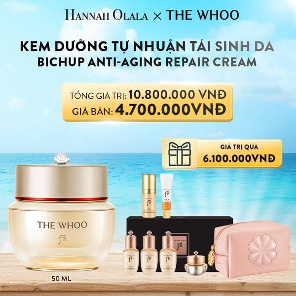  DEAL 2: KEM DƯỠNG TỰ NHUẬN TÁI SINH DA THE WHOO BICHUP ANTI-AGING REPAIR CREAM 50ML 