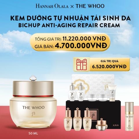  A2_DEAL 02: KEM DƯỠNG TỰ NHUẬN TÁI SINH DA THE WHOO BICHUP ANTI-AGING REPAIR CREAM 50ML 