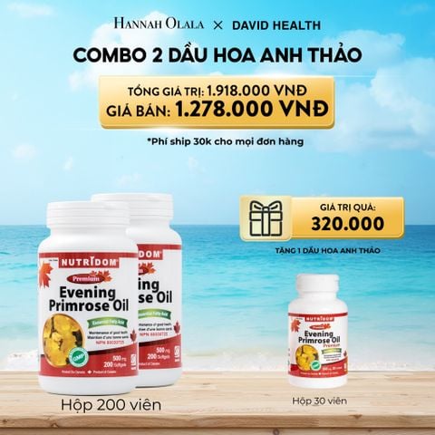  A238_DEAL 1: [FLASH DEAL] MUA 2 HỘP DẦU HOA ANH THẢO CHIỀU (200 VIÊN) + TẶNG 1 DẦU HOA ANH THẢO 30 VIÊN 