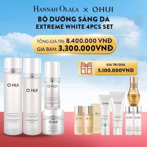  A22_DEAL 16: BỘ DƯỠNG SÁNG DA OHUI EXTREME WHITE 4PCS SET 