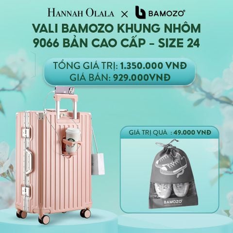  E1402: DEAL 1: VALI BAMOZO KHUNG NHÔM 9066 BẢN CAO CẤP (TẶNG TÚI ĐỰNG GIÀY) 