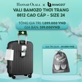  E1436: DEAL 3: VALI BAMOZO 8812 CAO CẤP (TẶNG TÚI ĐỰNG GIÀY) 