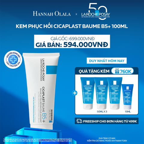 K6_DEAL 6: KEM DƯỠNG CICAPLAST BAUME B5+ GIÚP PHỤC HỒI SAU 1H 100ML 