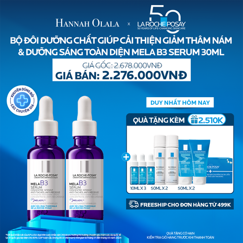  K11_DEAL 11: BỘ ĐÔI DƯỠNG CHẤT GIÚP CẢI THIỆN GIẢM THÂM NÁM & DƯỠNG SÁNG TOÀN DIỆN MELA B3 SERUM 30ML 