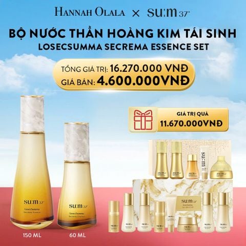  A48_DEAL 39: BỘ NƯỚC THẦN HOÀNG KIM TÁI SINH SU:M37 LOSECSUMMA SECREMA ESSENCE SET 