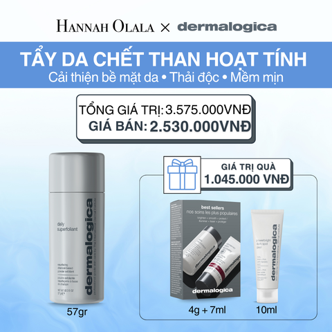  DEAL 3: TẨY DA CHẾT THẢI ĐỘC-THAN HOẠT TÍNH DAILY SUPERFOLIANT - 57GR 