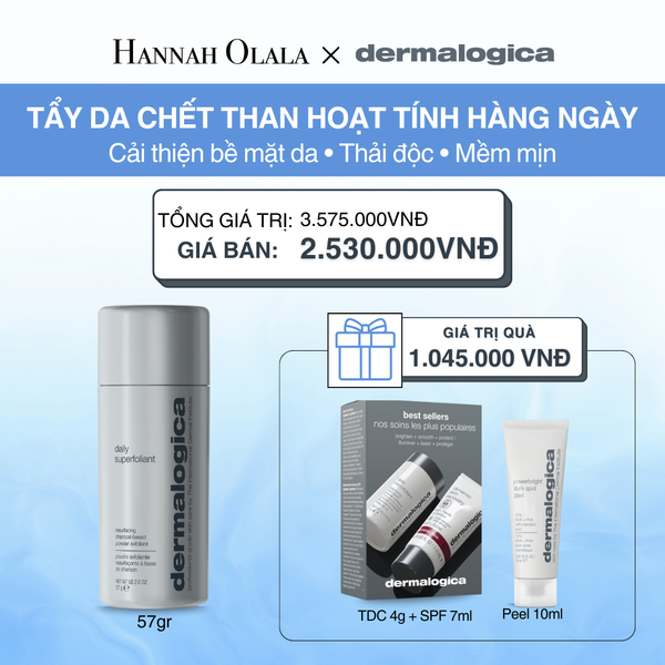  DEAL 3: TẨY DA CHẾT THẢI ĐỘC-THAN HOẠT TÍNH DAILY SUPERFOLIANT - 57GR 