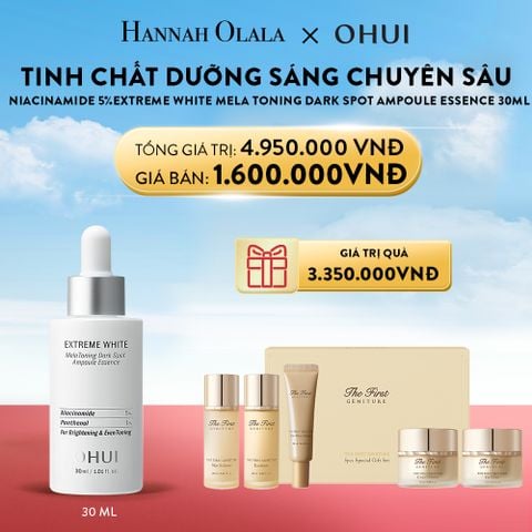  A23_DEAL 17: TINH CHẤT DƯỠNG SÁNG CHUYÊN SÂU NIACINAMIDE 5%EXTREME WHITE MELA TONING DARK SPOT AMPOULE ESSENCE 30ML 