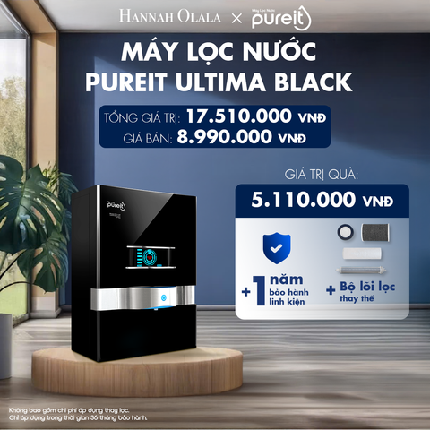  H127_DEAL 1: MÁY LỌC NƯỚC TREO TƯỜNG/ ĐỂ BÀN PUREIT ULTIMA ĐEN 