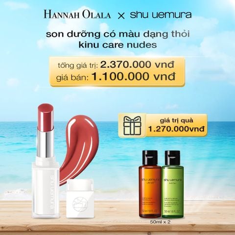  A683_DEAL 16: SON DƯỠNG MÔI CÓ MÀU DẠNG THỎI SHU UEMURA KINU CARE NUDES 