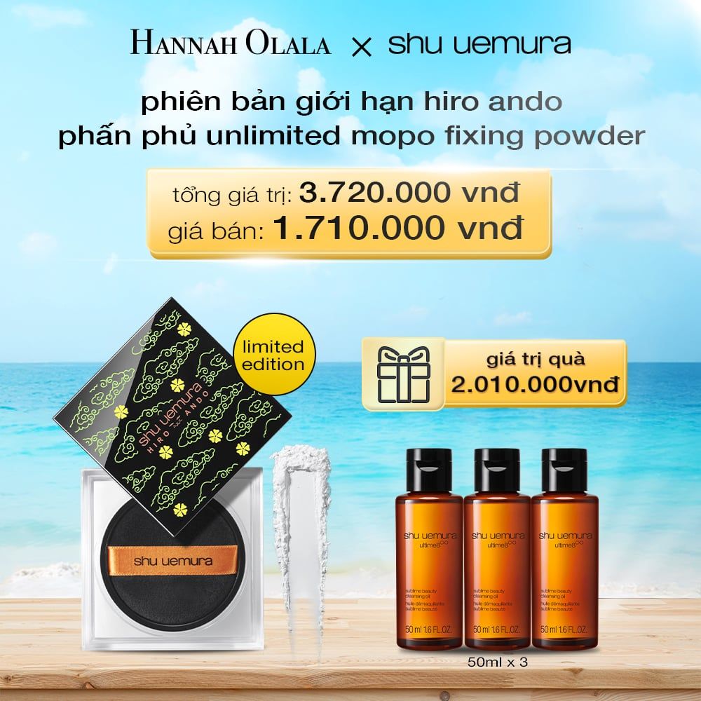  A699_DEAL 19: PHIÊN BẢN GIỚI HẠN HIRO ANDO I PHẤN PHỦ SHU UEMURA UNLIMITED MOPO LOOSE POWDER 