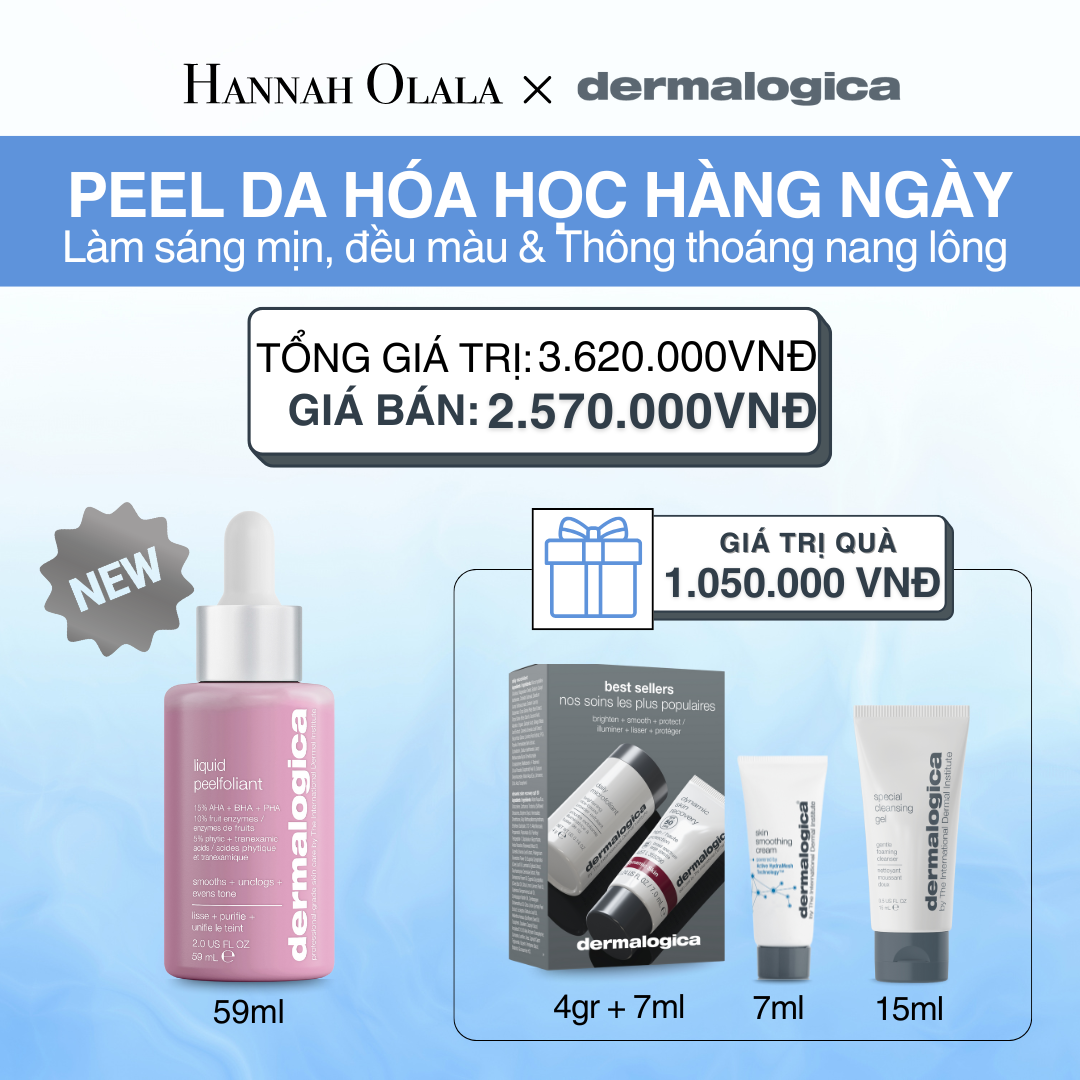  DEAL 4: (MỚI) PEEL CẢI THIỆN BỀ MẶT DA HÀNG NGÀY PHIÊN BẢN NÂNG CẤP LIQUID PEELFOLIANT - 59ML 