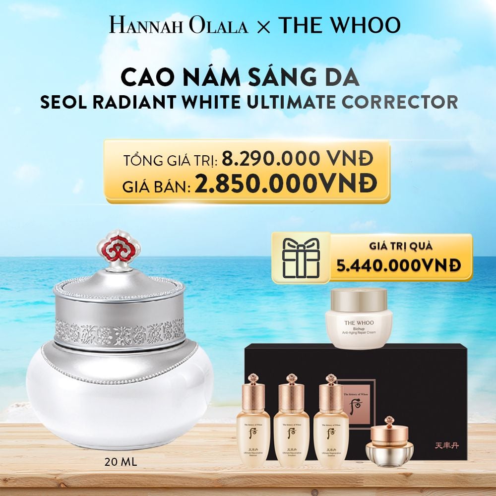  A301_DEAL 4: CAO NÁM SÁNG DA WHOO SEOL RADIANT WHITE ULTIMATE CORRECTOR 20ML 