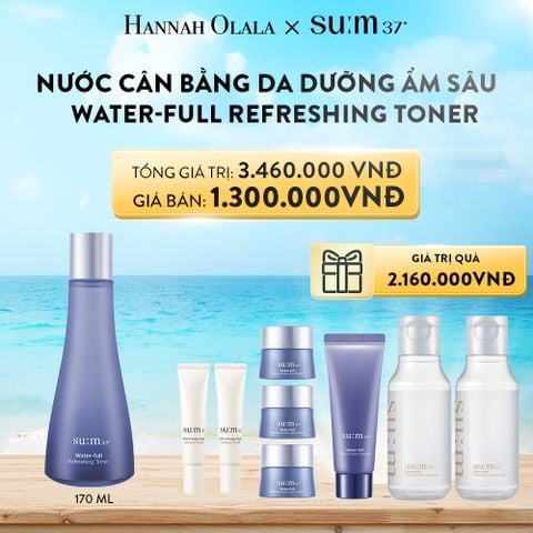  A290_DEAL 19: NƯỚC CÂN BẰNG DA DƯỠNG ẨM SÂU SU:M37 WATER-FULL REFRESHING TONER 170ML 