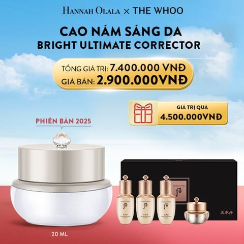  A5_DEAL 05: PHIÊN BẢN 2025 - CAO NÁM SÁNG DA WHOO GONGJINHYANG BRIGHT ULTIMATE CORRECTOR 20ML 