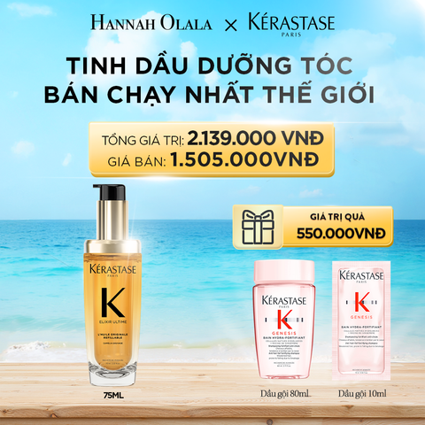  DEAL 6: TINH DẦU DƯỠNG TÓC BÁN CHẠY NHẤT THẾ GIỚI ELIXIR ULTIME 75ML (PHIÊN BẢN MÀU VÀNG) 