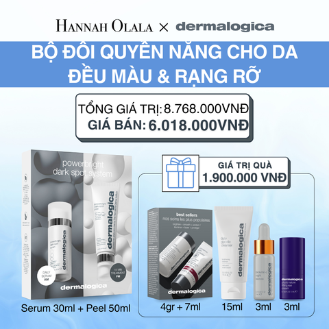  DEAL 6: BỘ ĐÔI ĐỀU MÀU & RẠNG RỠ TRONG 7 NGÀY POWERBRIGHT DARK SPOT PEEL - 50ML + POWERBRIGHT DARK SPOT SERUM - 30ML 