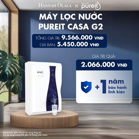  H132_DEAL 6: MÁY LỌC NƯỚC TREO TƯỜNG/ ĐỂ BÀN CASA G2 