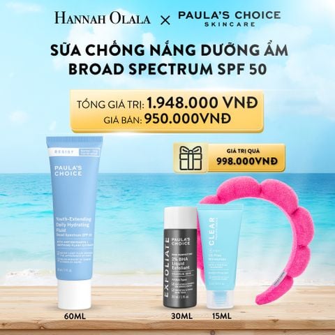  A468_DEAL 7: KEM CHỐNG NẮNG SPF50 KÈM DƯỠNG ẨM RESIST YOUTH-EXTENDING DAILY HYDRATING FLUID SPF 50 60ML 