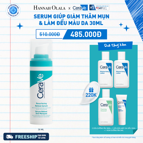  K40_DEAL 40: SERUM GIÚP GIẢM THÂM MỤN RESURFACING RETINOL SERUM 30ML 