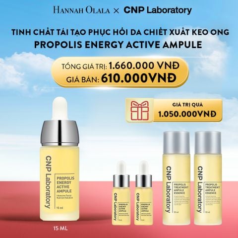  A57_DEAL 48: TINH CHẤT TÁI TẠO PHỤC HỒI DA CHIẾT XUẤT KEO ONG CNP PROPOLIS ENERGY ACTIVE AMPULE 15ML 