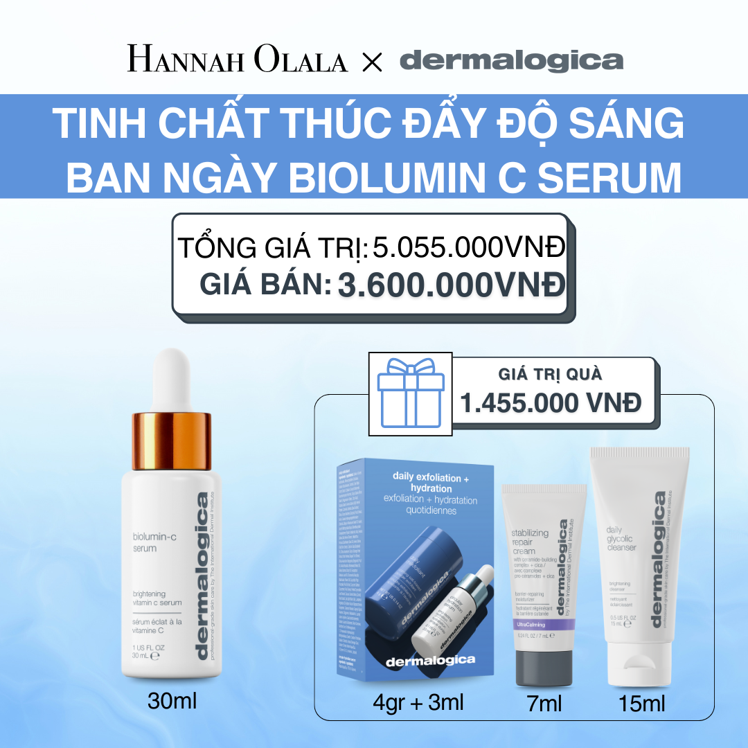  DEAL 7: TINH CHẤT VITAMIN C CÔ ĐẶC DERMALOGICA BIOLUMIN C SERUM - 30ML 
