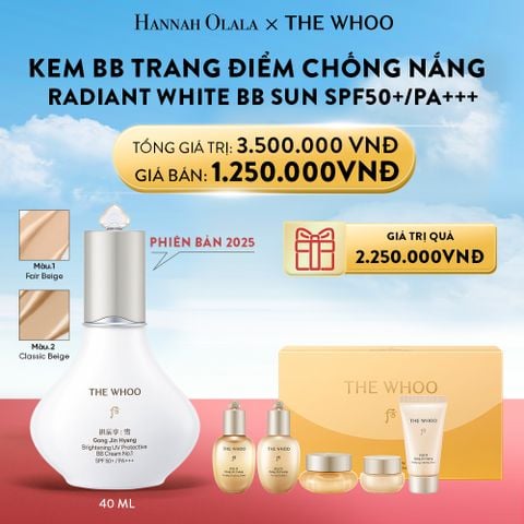  A9_DEAL 08: PHIÊN BẢN 2025 - KEM BB TRANG ĐIỂM CHỐNG NẮNG WHOO SEOL BRIGHT UV PRO BB CREAM 40ML 