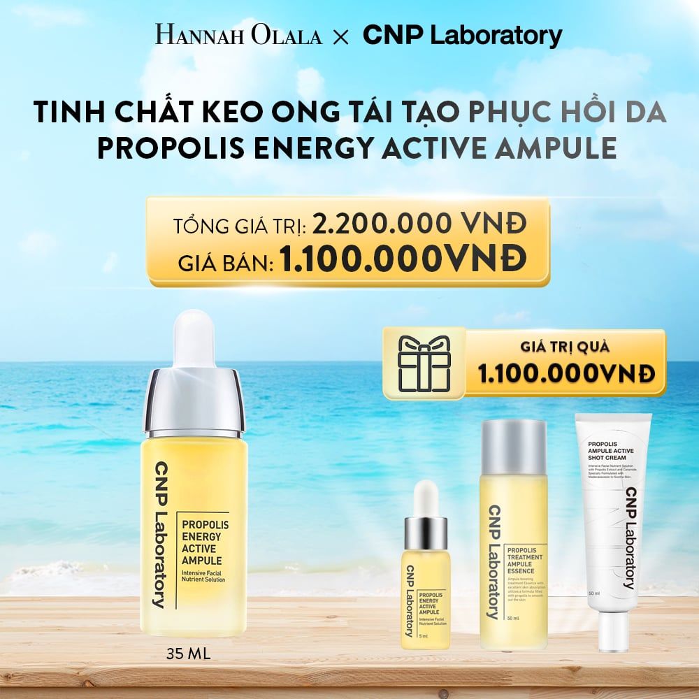  A390_DEAL 27: TINH CHẤT KEO ONG TÁI TẠO PHỤC HỒI DA CNP LABORATORY PROPOLIS ENERGY AMPULE 35ML 