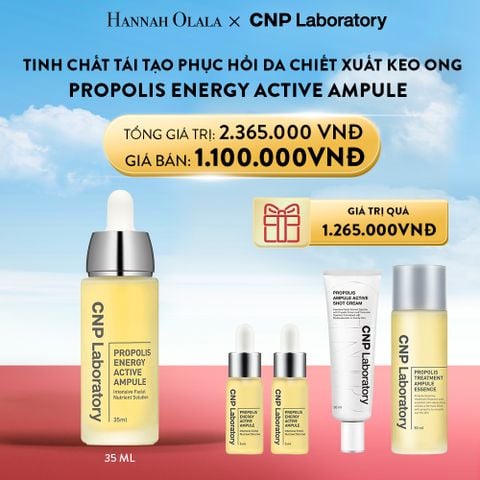  A58_DEAL 49: TINH CHẤT TÁI TẠO PHỤC HỒI DA CHIẾT XUẤT KEO ONG CNP PROPOLIS ENERGY ACTIVE AMPULE 35ML 