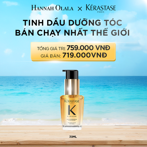  A386_DEAL 8: TINH DẦU DƯỠNG TÓC BÁN CHẠY NHẤT THẾ GIỚI ELIXIR ULTIME PHIÊN BẢN MỚI 30ML 