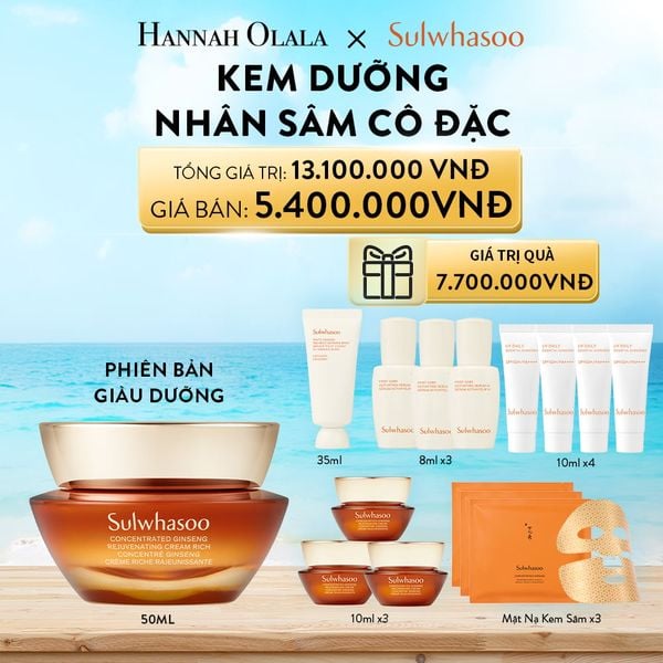  A275_DEAL 4: [PHIÊN BẢN GIÀU DƯỠNG] KEM DƯỠNG NHÂN SÂM CÔ ĐẶC CONCENTRATED GINSENG REJUVENATING CREAM RICH 50ML 