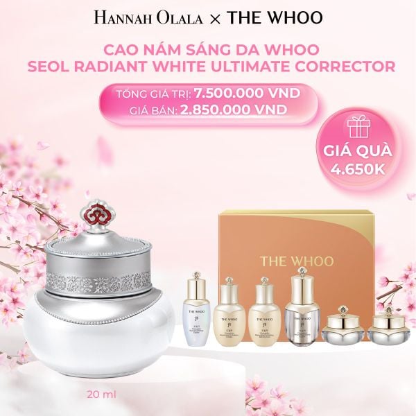  M387_DEAL 8: CAO NÁM SÁNG DA THE HISTORY OF WHOO SEOL RADIANT WHITE ULTIMATE CORRECTOR 