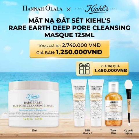  A702_DEAL 22: MẶT NẠ ĐẤT SÉT KIEHL'S RARE EARTH DEEP PORE CLEANSING MASQUE 125ML 
