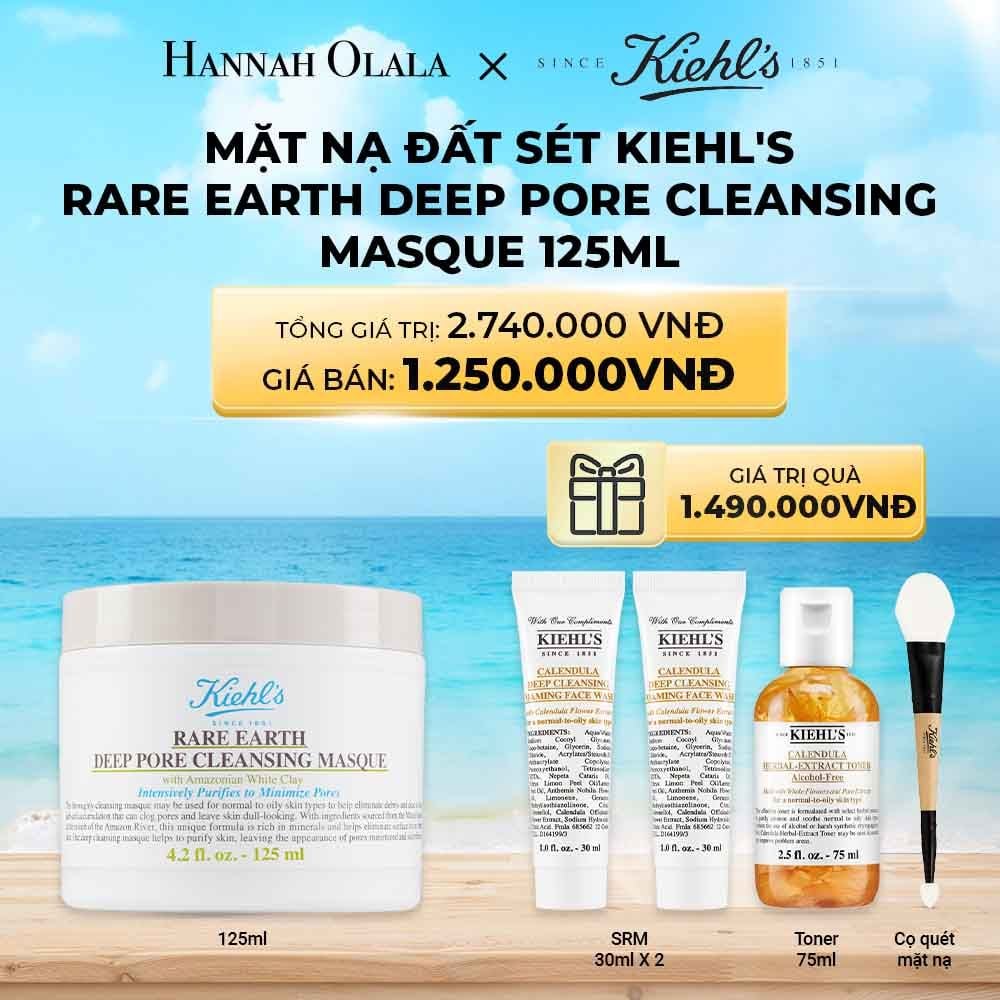  A702_DEAL 22: MẶT NẠ ĐẤT SÉT KIEHL'S RARE EARTH DEEP PORE CLEANSING MASQUE 125ML 