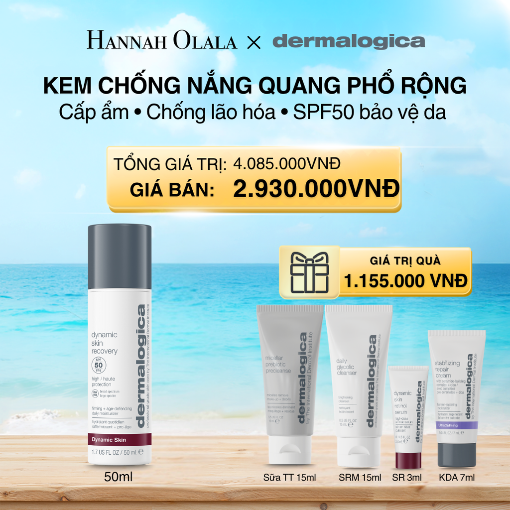  A434_DEAL 7: KEM CHỐNG NẮNG CHO DA LÃO HOÁ DYNAMIC SKIN RECOVERY SPF50 50ML 