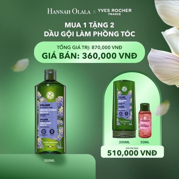  T14_DEAL 8: MUA DẦU GỘI LÀM PHỒNG TÓC TẶNG DẦU XẢ LÀM PHỒNG TÓC VÀ GIẤM XẢ TÓC 