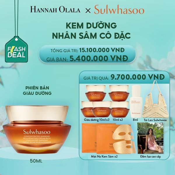  [FLASH DEAL] KEM DƯỠNG NHÂN SÂM CÔ ĐẶC CONCENTRATED GINSENG REJUVENATING CREAM 50ML  - BẢN GIÀU DƯỠNG 