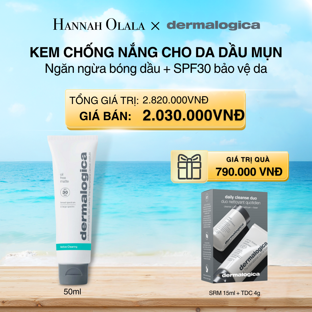  A435_DEAL 8: KEM CHỐNG NẮNG CHO DA DÀU/ MỤN OIL FREE MATTE SPF30 50ML 