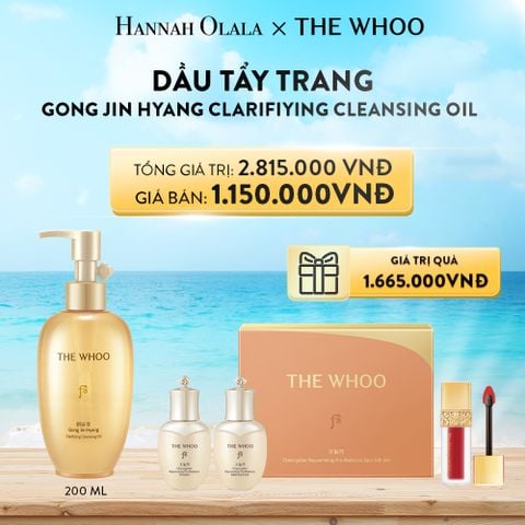  A306_DEAL 9: DẦU TẨY TRANG THE WHOO GONG JIN HYANG CLARIFIYING CLEANSING OIL 200ML 