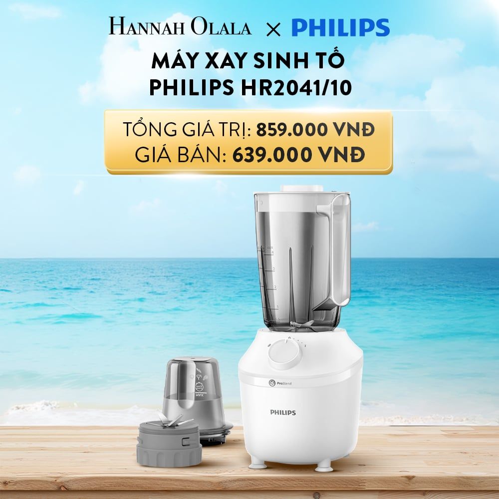  A849_DEAL 10: MÁY XAY SINH TỐ PHILIPS HR2041/10 
