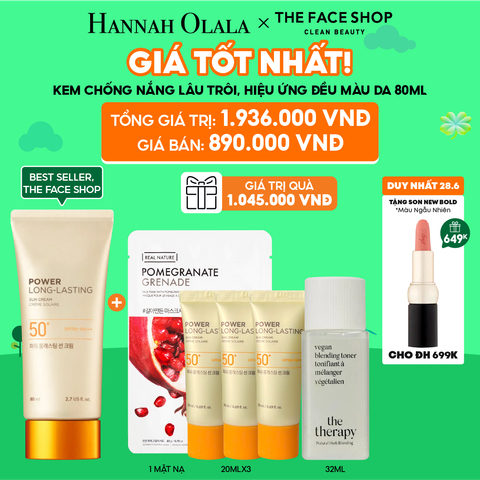  C83_DEAL 11: [DUY NHẤT 28.6] KEM CHỐNG NẮNG LÂU TRÔI NATURAL SUN ECO POWER LONG-LASTING SPF50+ PA+++ 80ML 
