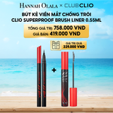  A320_DEAL 13: BÚT KẺ VIỀN MẮT CHỐNG TRÔI CLIO SUPERPROOF BRUSH LINER 0.55ML 