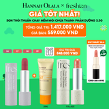  C66_DEAL 4: [DUY NHẤT 28.6] SON THỎI FRESHIAN THUẦN CHAY MỊN MÔI SENSUAL VEGAN LIPSTICK BLUR 3.3G MUA 1 TẶNG 2 